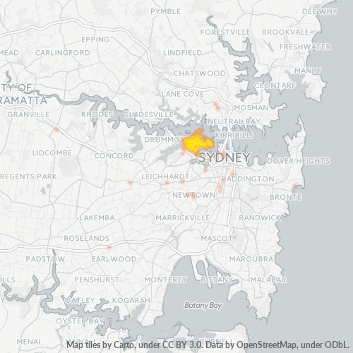 2041 Business Density Heatmap