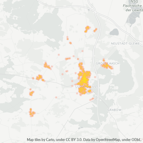 Heatmap für plz 19288