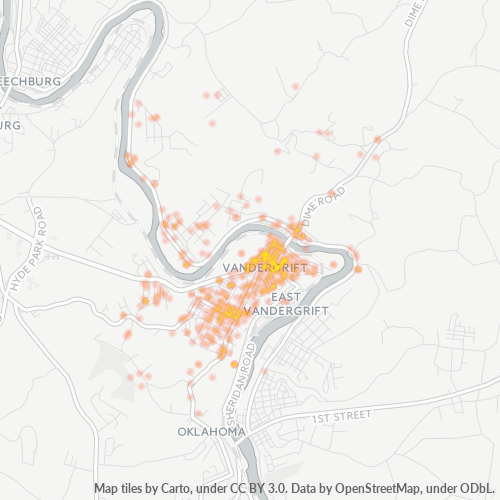 15690 Business Density Heatmap