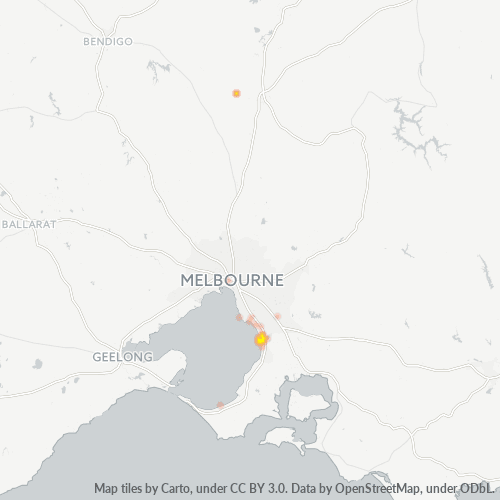 3197 Business Density Heatmap