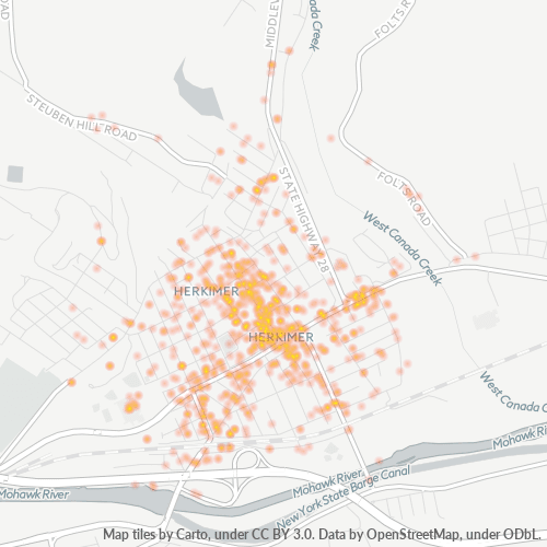 13350 Business Density Heatmap