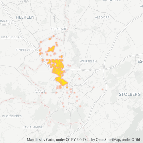Heatmap für plz 52072