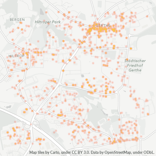 Heatmap für plz 44805