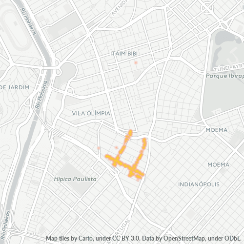 04549-000 Mapa de calor de densidad empresarial