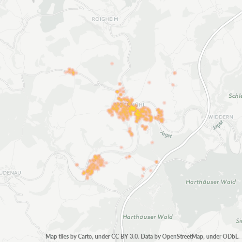 Heatmap für plz 74219