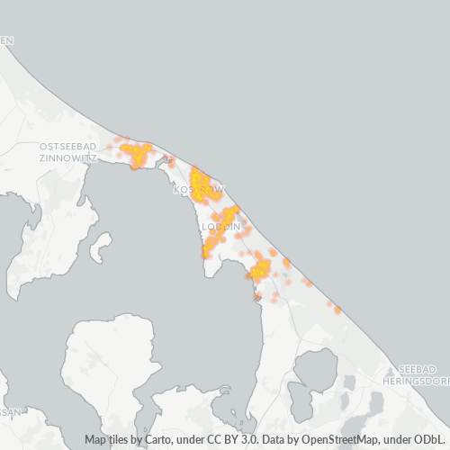 Heatmap für plz 17459