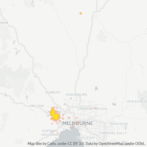 3023 Business Density Heatmap