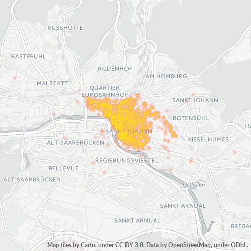 66111 Standortdichte-Heatmap