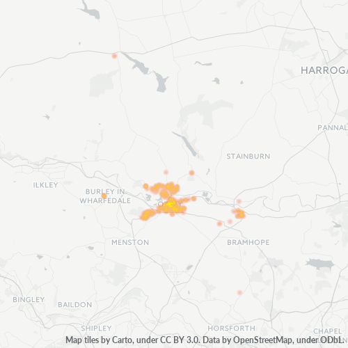 LS21 Business Density Heatmap
