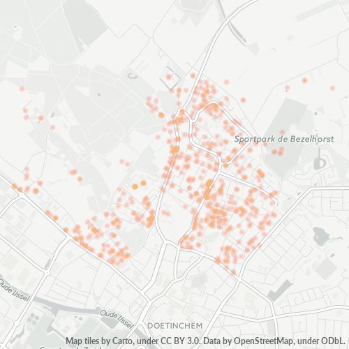 7009 Heatmap Bedrijfsdichtheid