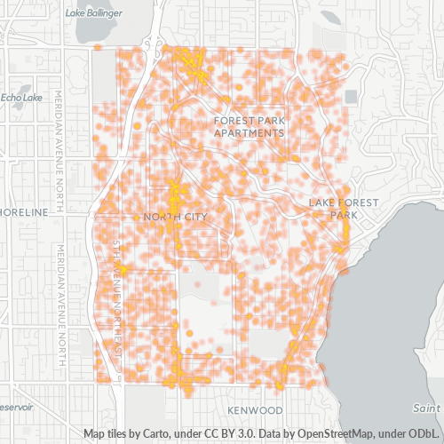 98155 Business Density Heatmap