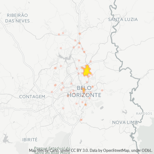 31160-000 Mapa de calor de densidad empresarial