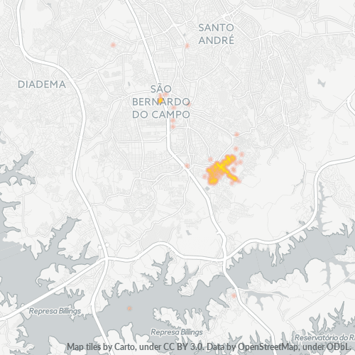 09781-000 Mapa de calor de densidad empresarial