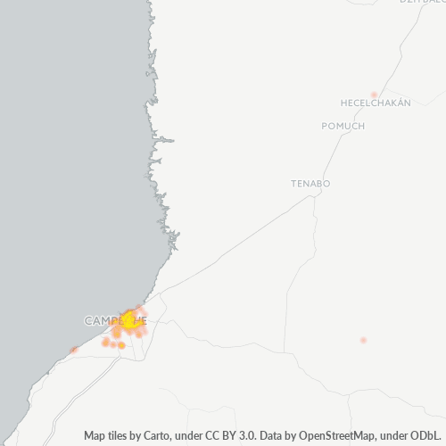 24020 Mapa de calor de densidad empresarial