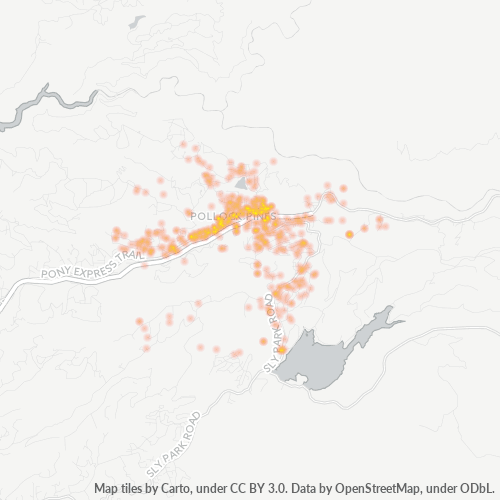 95726 Business Density Heatmap