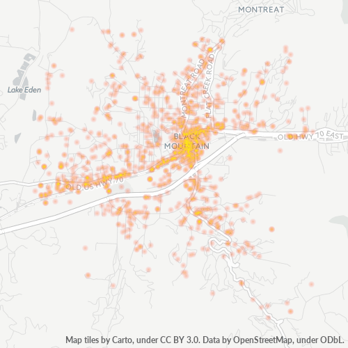 28711 Business Density Heatmap