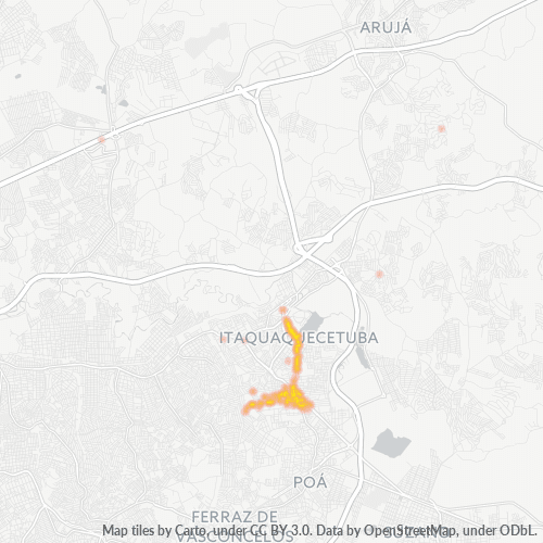 08574-000 Mapa de calor de densidad empresarial