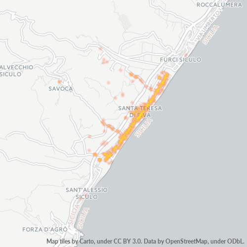98028 Mappa di concentrazione per la densità di aziende