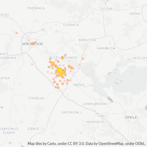 55-200 Mapa intensywności działalności gospodarczej