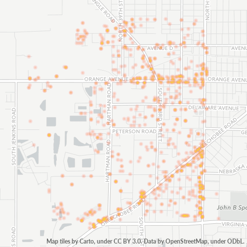 34947 Business Density Heatmap