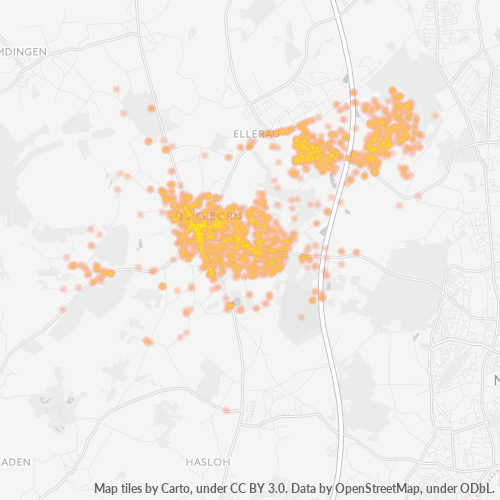 Heatmap für plz 25451