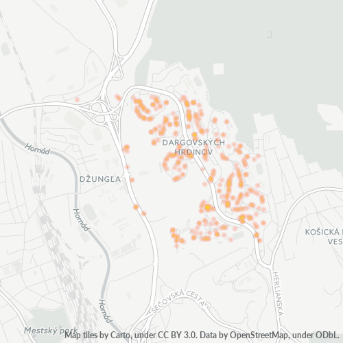 040 22 Teplotná mapa obchodnej hustoty