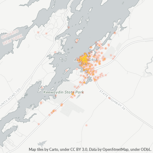 13607 Business Density Heatmap