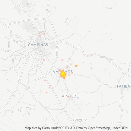 13276-000 Mapa de calor de densidad empresarial