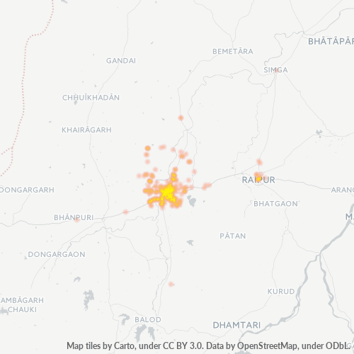 491001 Business Density Heatmap