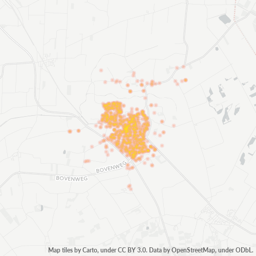 Heatmap voor postcode 8431