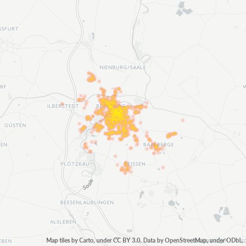 Heatmap für plz 06406