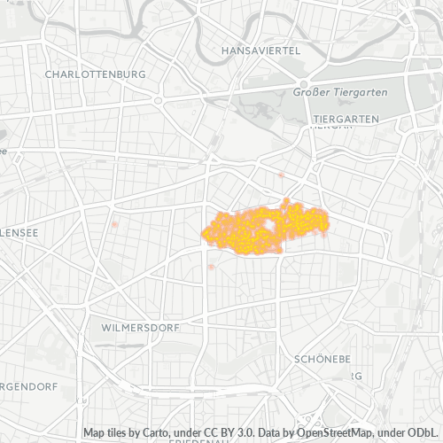 10777 Standortdichte-Heatmap
