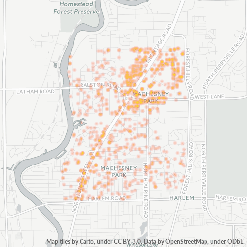 61115 Business Density Heatmap