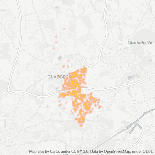 Heatmap für plz 45968