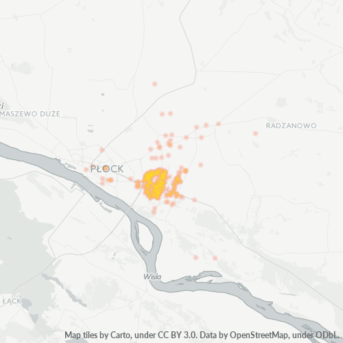 09-410 Mapa intensywności działalności gospodarczej