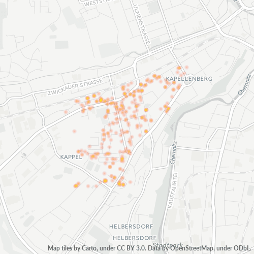 09119 Standortdichte-Heatmap
