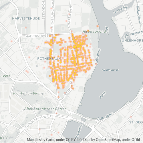 20148 Standortdichte-Heatmap