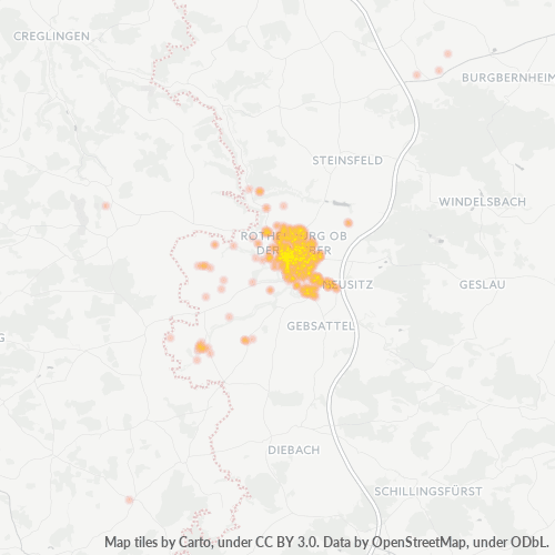 Heatmap für plz 91541