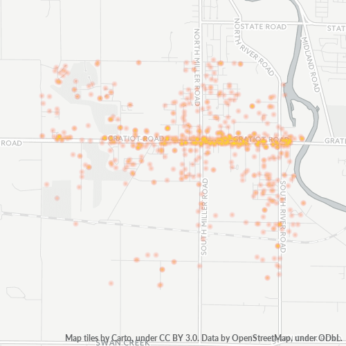 48609 Business Density Heatmap