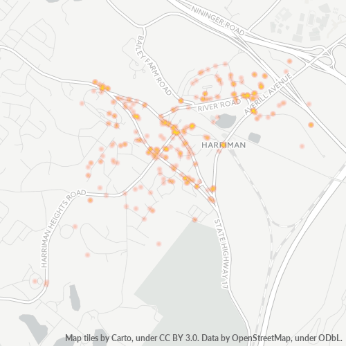 10926 Business Density Heatmap