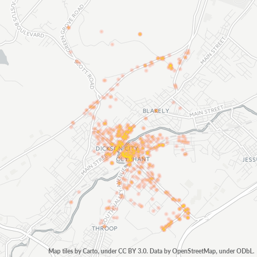 18447 Business Density Heatmap