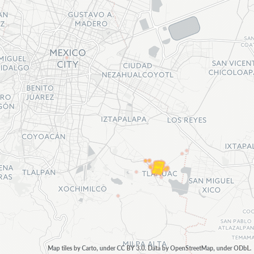 13420 Mapa de calor de densidad empresarial