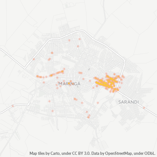 87045-000 Heatmap de Densidade da Empresa