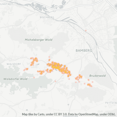 Heatmap für plz 96135