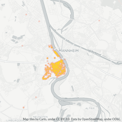Heatmap für plz 67061