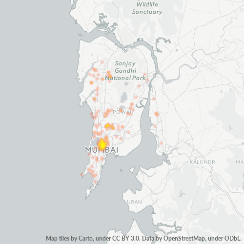 400019 Business Density Heatmap