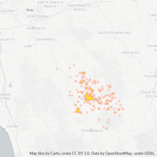 Mappa di calore per cap 56048