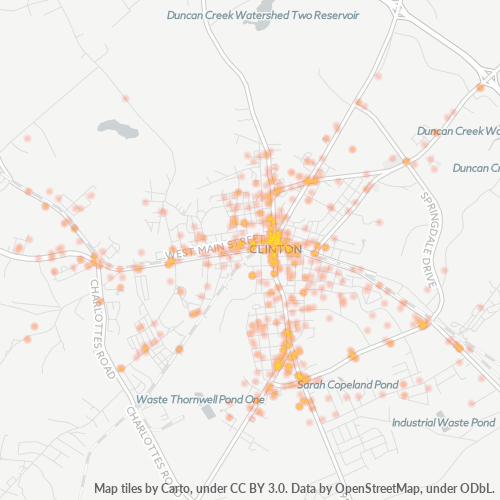 29325 Business Density Heatmap