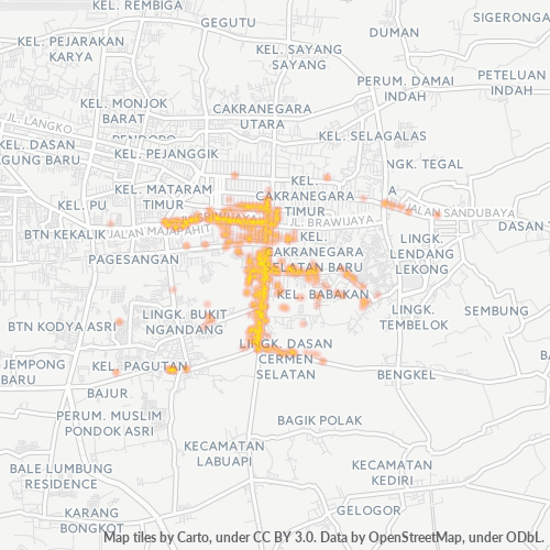 83232 Peta Panas Densitas Bisnis