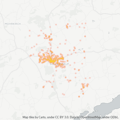 Heatmap für plz 24392